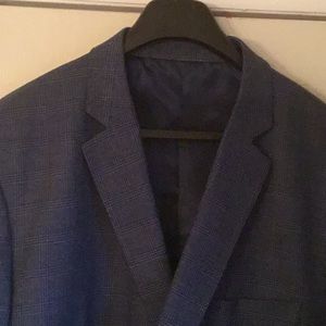 Blue plaid sports jacket Greta condition size 52L
